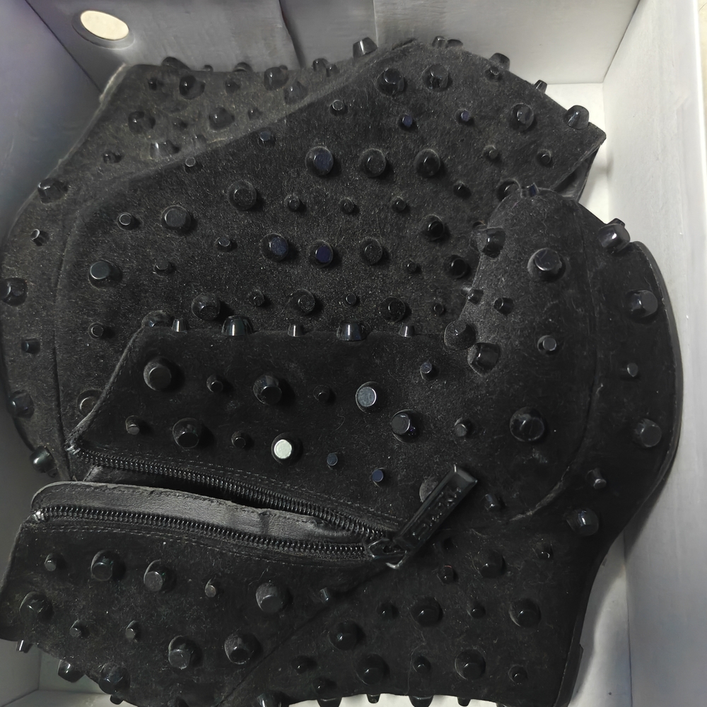 Studded Black Ankle Boots